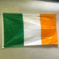 ZXZ Free shipping Hibernian Ireland the Irish flag banner 90x150cm Green White Orange IRE IR IRISH ireland high quality Flag