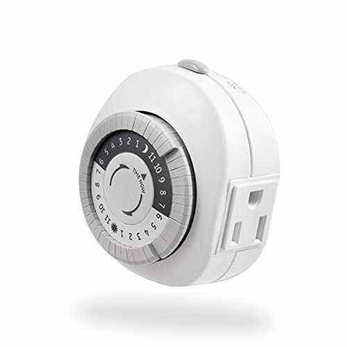 GE 24Hour Heavy Duty Indoor PlugIn Mechanical Timer, 1 Grounded