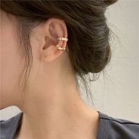 [COD] Rhombus Earbone Clip Small No Pierced Ear High-end Earrings Female Ins Design