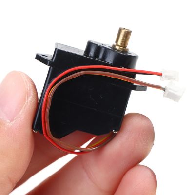 1PC DC 3V-6V Micro Mini M10 Motor Gearbox 12g Metal Steering Gear 360 °For Climbing Car Servo Five-wire Without Drive Plate Electric Motors