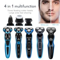 ZZOOI Multifunctional 4 In 1 Mens Hair Trimmer Cordless Electric Clipper 3D Floating Blade Shaver Nose Hair Trimmer Beauty Care Tool