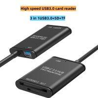 เครื่องอ่านการ์ดความเร็วสูง USB 3.0 mg การ์ดหน่วยความจำ Multi-Function แบบพกพา Type-C 3 in One USB 3.0 SD TF จัดส่งฟรี2023ขายร้อน