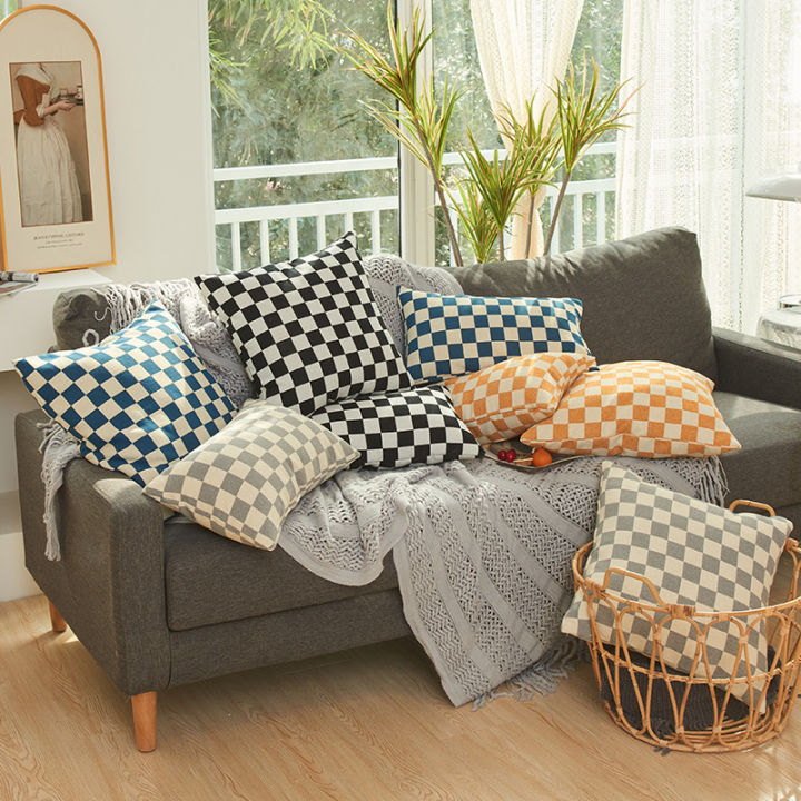 30x50-45x45-50x50cm-new-fashion-checkerboard-chenille-cushion-cover-simple-european-double-sided-decorative-plaid-pillow-cover-home-pillowcase-chessboard-cushion-cover