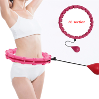 28 Sections Adjust Fitness Hoop Detachable Women Sport Hoops Loss Weight Hoola Circle Massage Hoops Fitness Home Gym Equipment