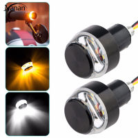 2pcs 12v Cnc Turn Signal Motorcycle Led Handle Bar End Blinker Flashing Lamp For 22mm Handlebar Signal Light