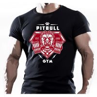 Pitbull Gym Training Bodybuilding Motivation Mma Workout Clothing Top 100% Cotton Men T-Shirt trendy t-shirt casual t-shirt birthday gift