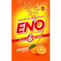 ENO Fruit Salt  รสส้ม (Orange) อีโน ฟรุต ซ้อลต์ ลดอาการ ท้องอืด ท้องเฟ้อ จำนวน 1 ซอง