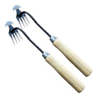 【LZ】 2pcs Weed Puller with M-Shape Dandelion Puller Tool Gardening Hand Tools Weed Remover Tool for Yard with Hard Solid Wood Handle