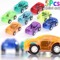 1/5Pcs Car for Kids Plastic Pull Back Truck Trolley Cartoon Small Bus Vehicl Boys Favor Gifts