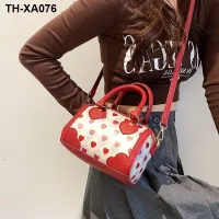 2022 Niche Design Love Boston Crossbody Bag Versatile Fashion Printed Shoulder Handheld Mini Pillow Bag