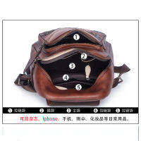 MOTAORA Vintage Embossed ผู้หญิงกระเป๋าเป้สะพายหลังหนังแท้กระเป๋าหนังสือ Soft Cowhide กระเป๋าเป้สะพายหลังหรูหราสำหรับโรงเรียนวัยรุ่นหญิง Newhot