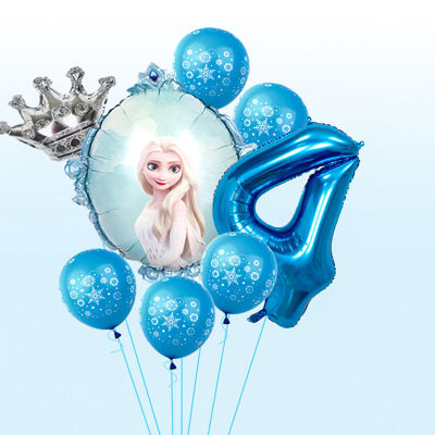 1 ชุด Disney Frozen Elsa Olaf ฟอยล์บอลลูนปาร์ตี้วันเกิดสาว Globos ฮีเลียมตกแต่งทารกฝักบัวเด็กการ์ตูน Ice Queen ของเล่น-iewo9238