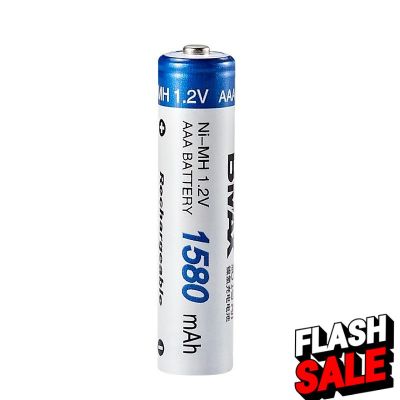 Bmax Battery แบตเตอรี่ NI-MH AAA 1.5V 1580mAh เต็ม ที่มีคุณภาพสูง ชาร์จได้500ครั้ง!!! 1ก้อน #แบตมือถือ  #แบตโทรศัพท์  #แบต  #แบตเตอรี  #แบตเตอรี่