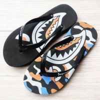 รองเท้าแตะผู้ชาย Supreme Shark รองเท้าแตะลำลอง Surfing Distro Cowo Flip-Flops (DISTRO 04)