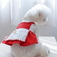 Breathable  Pretty Pet Dog Cat Red Princess Dress Eye-catching Pet Dress Comfortable   Pet Supplies Dresses