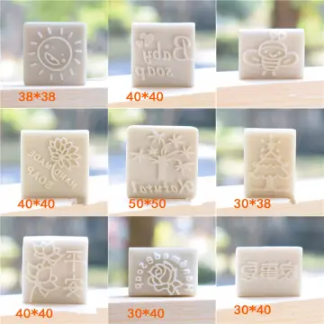 Handmade Design 40*39mm Resin Soap Stamp Homemade Soap Making