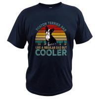 Boston Terrier Dad Like A Regular Dad But Cooler T Shirt Funny FatherS Day Dad Dog Lover T-Shirt Eu Size Pure Cotton Tops