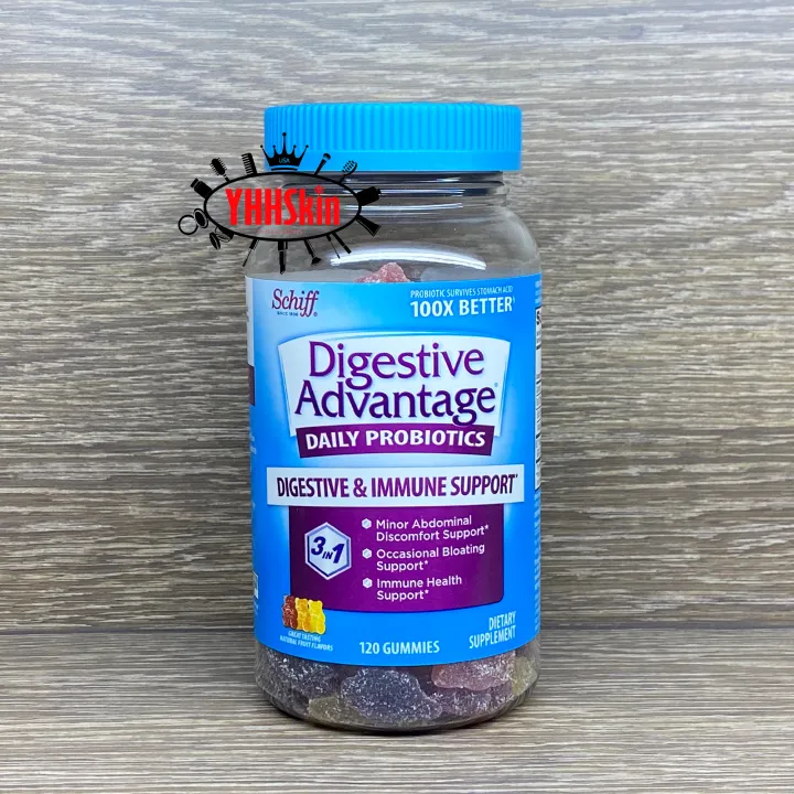 Schiff Digestive Advantage Probiotic Gummies ขนาด 120 เม็ด Lazada.co.th