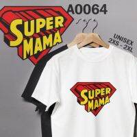 COD เสื้อยืดแขนสั้น ลาย SUPER MAMA Mothers Day VIRAL LAWAK สีชมพู สีเหลือง สําหรับผู้ชาย ผู้หญิง A0064