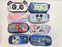 Foreign trade 3D four-layer Mickey and Minnie cartoon Oxford cloth pencil case stationery bag student Di Paradise 22×10×7 【JYUE】