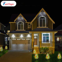 FunToys ไฟพลังงานแสงอาทิตย์สวนกลางแจ้งคริสต์มาสกันน้ำพลังงานแสงอาทิตย์สำหรับตกแต่งสวนลานกลางแจ้ง