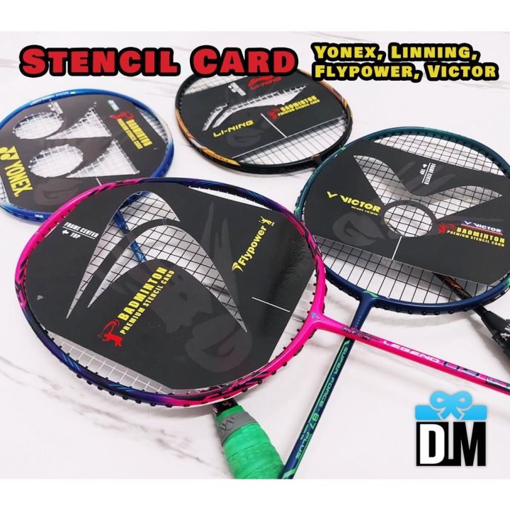 ♠ Logo Print For Strings badminton Racket badminton Stencil card Yonex