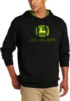 John Deere NCAA Mens Trademark Logo Core Hood Pullover Fleece