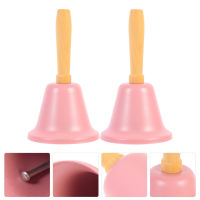 Ajigo【Hot Sale】 2 pcs ปาร์ตี้คริสต์มาส Handbell ร้านอาหารบริการ Bell Simple Countertop Dishes Bell Desk Service Tool