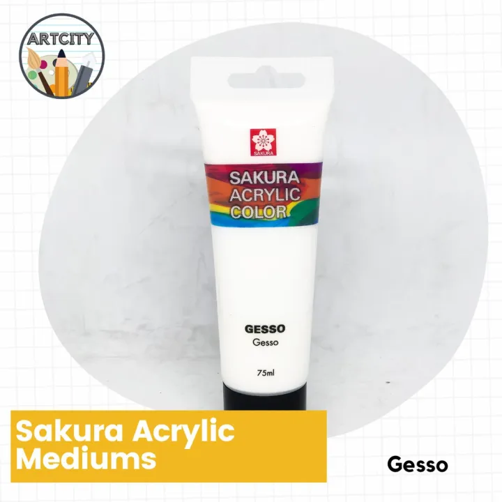 Sakura Acrylic Gloss / Modeling Paste / Gesso 75 mL sold per tube