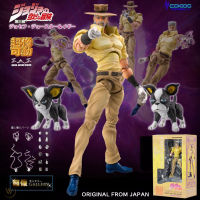 Model โมเดล ของแท้ 100% Medicos Entertainment จาก JoJos Bizarre Adventure Part III โจโจ้ ล่าข้ามศตวรรษ Joseph Joestar &amp; Iggy โจเซฟ โจสตาร์ และ อิ้กกี้ Ver Original from Japan Figma ฟิกม่า ขยับแขน-ขาได้ ของขวัญ อนิเมะ การ์ตูน มังงะ ตุ๊กตา ฟิกเกอร์