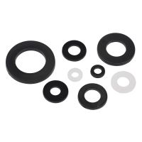 M2 M2.5 M3 M4 M5 M6 M8 M10 M12 White Black Plastic Nylon Flat Washer Plane Spacer Seals Insulation Gasket Ring For Screw Nails Screws  Fasteners