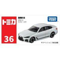 Tomy. Domeka รุ่นแบบจำลองรถจากโลหะอัลลอยด์รถสีแดงและสีขาวกล่อง.36 BMW I4 Coupe 188629