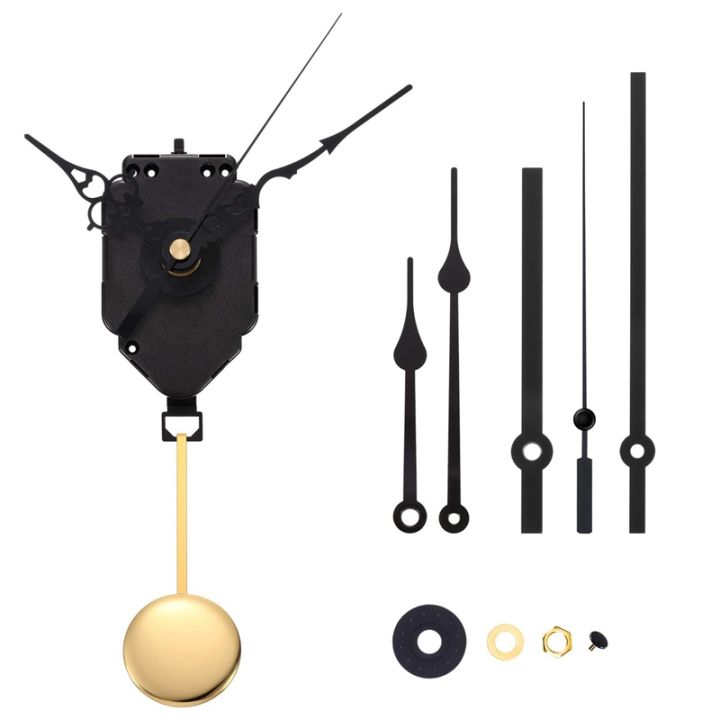 DIY Pendulum Clock Movement Mechanism with 3 Pairs Different Hands