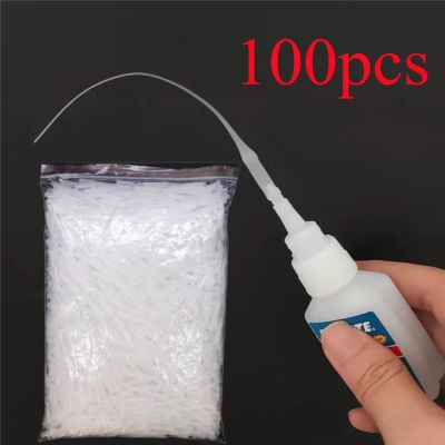 hot【DT】 100pc Glue Micro-Tips Plastic Bottle Tips Applicator Dropping Tube Nozzle for Lab Adhesive Dispensers Extender
