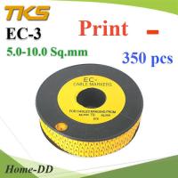 เคเบิ้ล มาร์คเกอร์ EC3 สีเหลือง สายไฟ 5-10 Sq.mm. 350 ชิ้น (พิมพ์ ลบ ) รุ่น EC3-9Minus