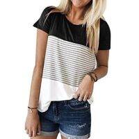 ◘❄ Hhort Sleeve ololor lock bloqueio urursing ulhirt ulullover oooose eck rew tritripe atattern