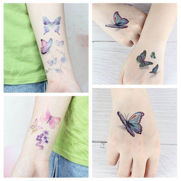 hot-dt-kinds-flowers-watercolor-temporary-sticker-disposable-make-up-concealer-tatouage-temporaire