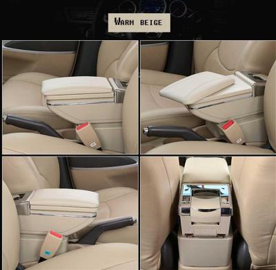 Vtear For Mitsubishi Xpander 2015-2020 armrest car interior Accessories USB arm rest storage box center console styling decoration