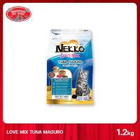 [MANOON] NEKKO Love Mix Tuna Makuro เน็กโกะ เลิฟมิกซ์ ทูน่ามากุโระ แมวโต ขนาด1.2 กิโลกรัม