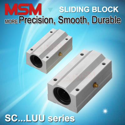 MSM Linear Bearing Blocks Long Type 2pcslot SC8LUU SC10LUU SC12LUU SC16LUU SC20LUU SC25LUU SC30LUU Aluminium Sliding Unit