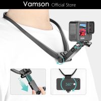 สายคาดที่คล้องยึดคอ Vamson สำหรับ Gopro Hero 10 9 8 Insta360อุปกรณ์เสริมสำหรับกล้องแอคชั่นแคมเมรา Dji Osmo สำหรับสมาร์ทโฟน Iphone 13