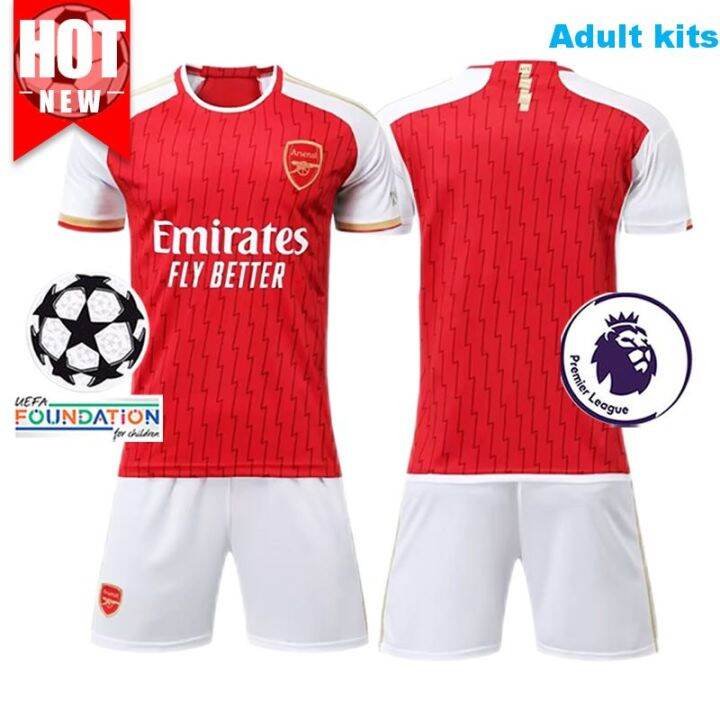 Adult kits Football jerseys Arsenal FC 2023 2024 Home Kit Soccer Jersey ...