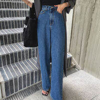 (พร้อมส่ง) Wide legs Denim ??C3805 กางเกงยีนส์ขายาว กางเกงขายาว กางเกงยีนส์มินิมอล