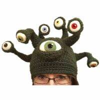 WZCX 2019 New Eye Octopus Halloween Personality Knitted Hat Unisex Keep Warm Exaggeration Autumn Winter Adult Cap