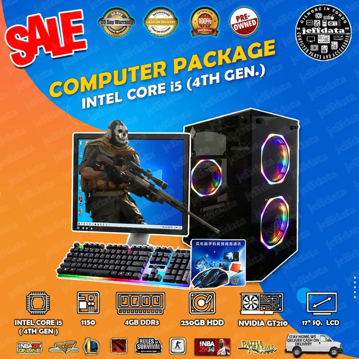 Computer Set i5 4th gen 4gb ddr3 250gb hdd ass 512mb 64bit videocard 17 ...