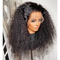 Kinky Curly Lace Wigs For Black Women 13X4X1 T Part Synthetic Lace Wig Pre Plucked with Baby Hair Straight Wavy Kinky Curly Wigs