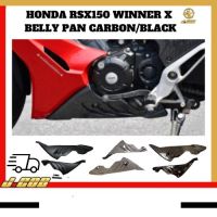 ใหม่ Honda Rsx150 Winner X RSX Bellypan ฝาครอบล่าง (Sampan) ฝาครอบคาร์บอน/สีดำ