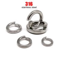 2/10/50 Buah M1.6 M2 M2.5 M3 M4 M5 M6 M8 M10 M12 M14 M16 M24 GB93 316 Cincin Gasket Elastis Baja Tahan Karat Kunci Pencuci Musim Semi