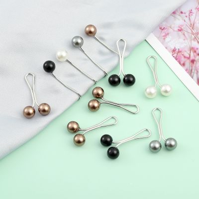 12pcs U-shaped Headscarf Pearl Pins Muslim Pin For Women Shawl Bandana Brooch Headscarves Clips Ladies Islamic Hijab Pins