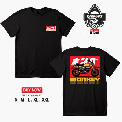 New 2023 S-xxl Combed 30s Polyflexs Printing Honda Monkey Pattern t Shirt for Unisex fashion T-shirt